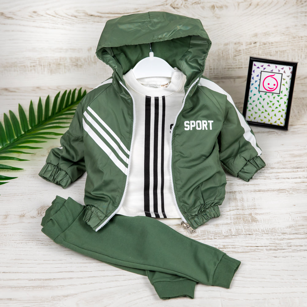 Set din trei piese Sport Verde