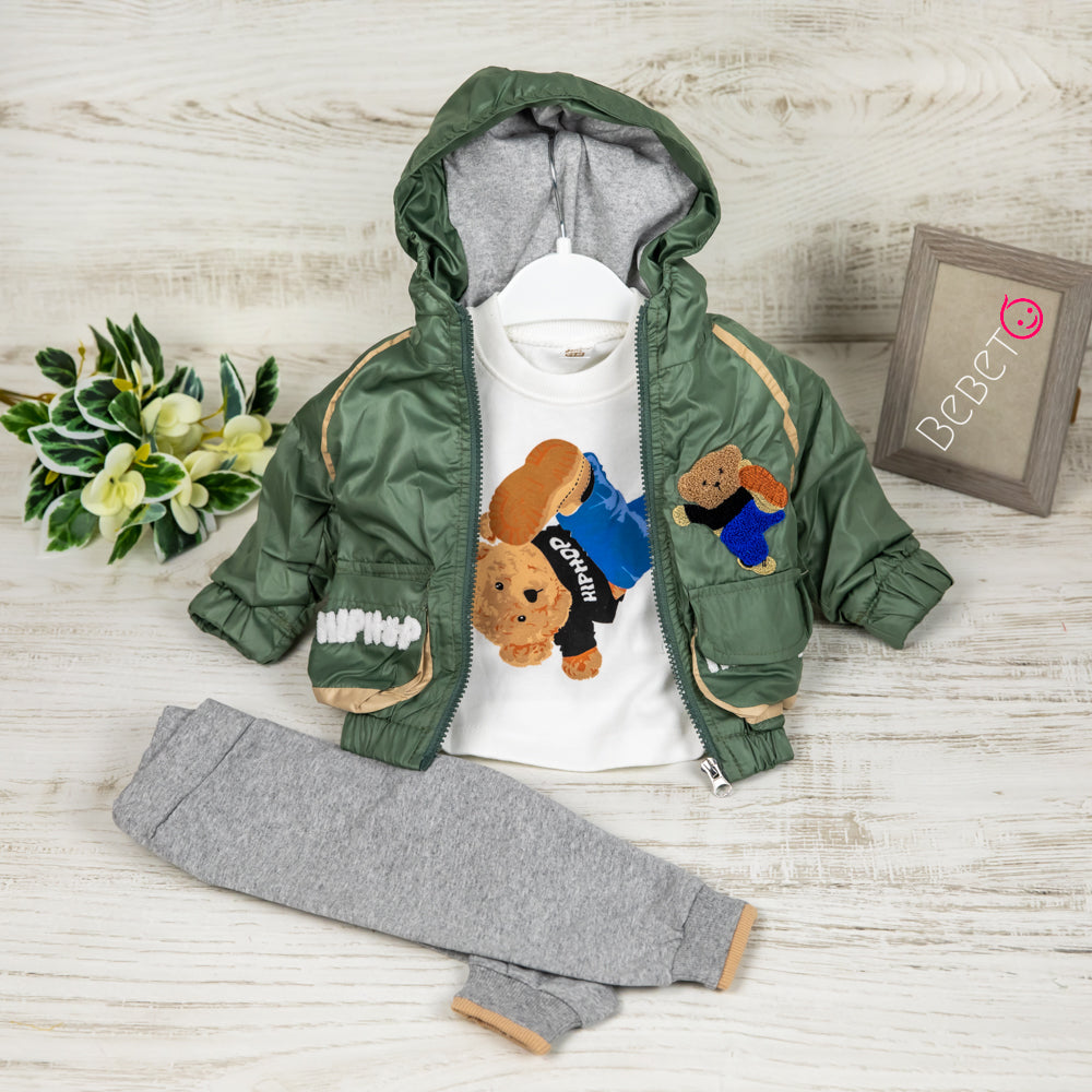 Set din trei piese Hip Hop Verde
