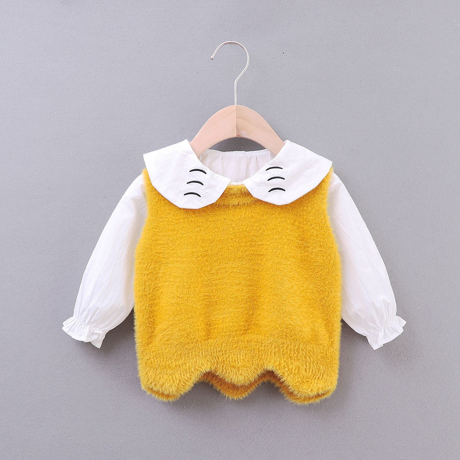 Camasa si vesta Saira Galben