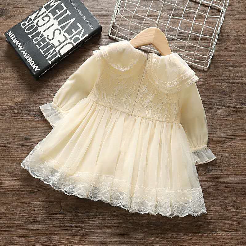 Rochie cu detalii Lariala Crem
