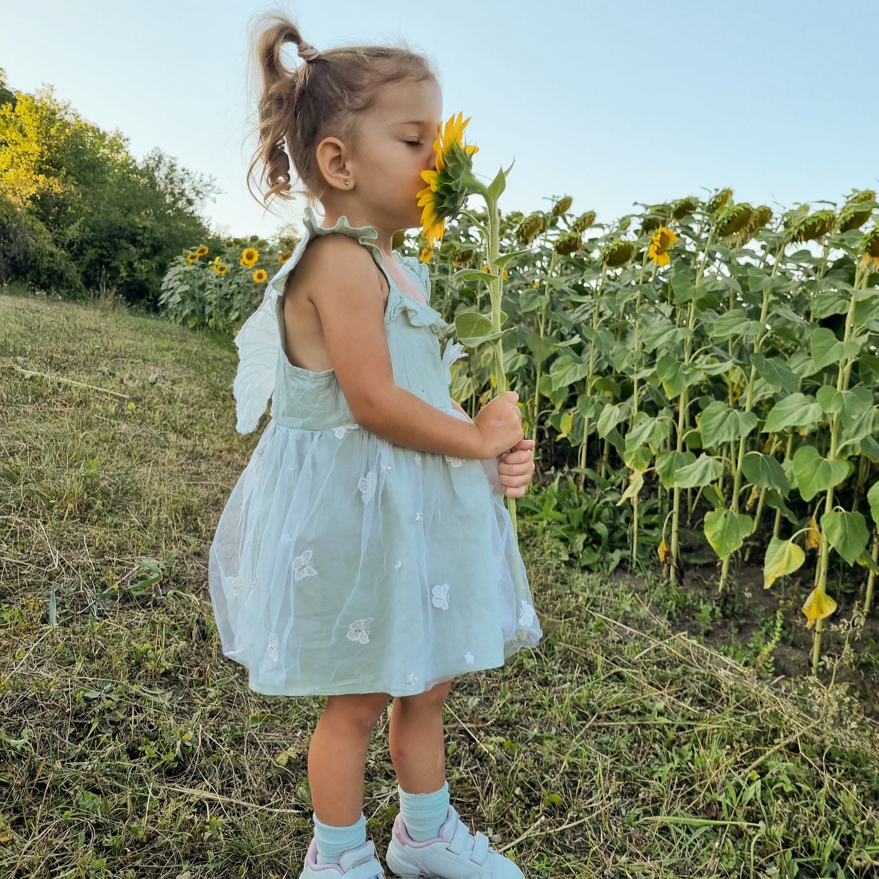 Rochie cu palarie Briti Verde
