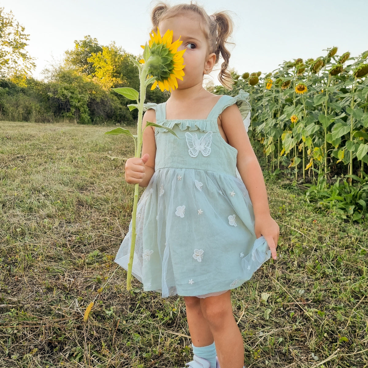 Rochie cu palarie Briti Verde