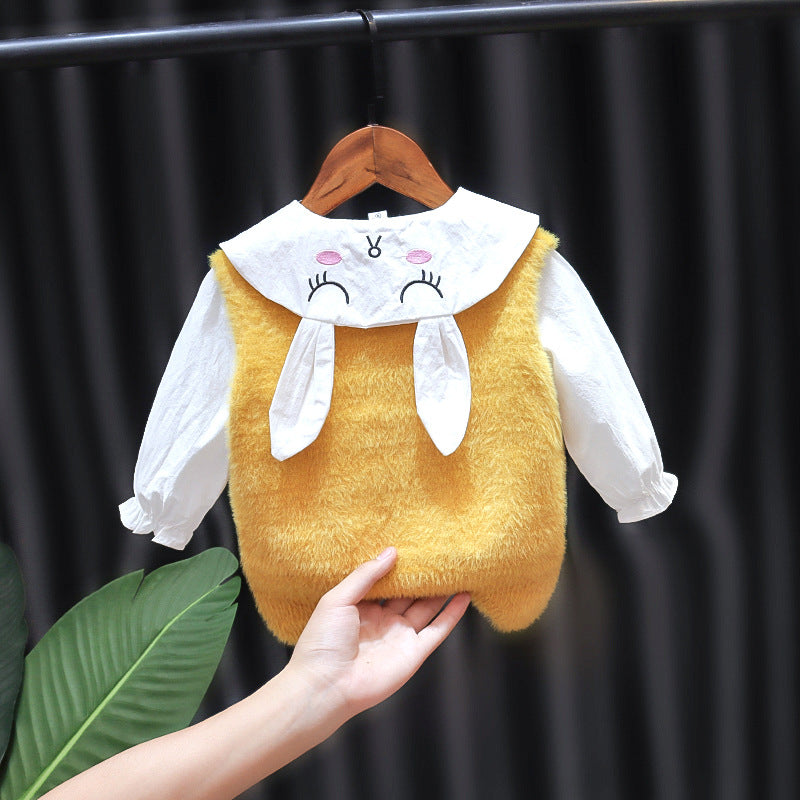 Camasa si vesta Saira Galben