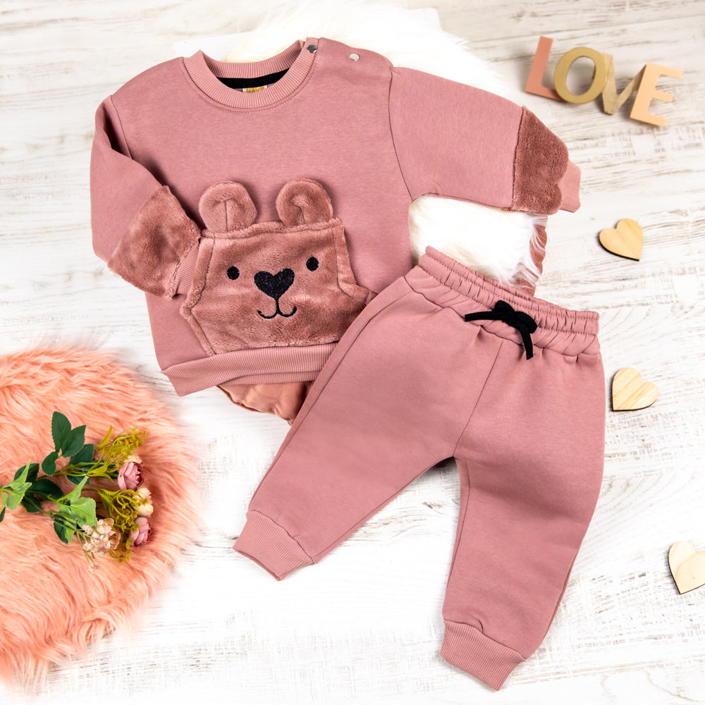 Set din doua piese Dalian Roz Inchis