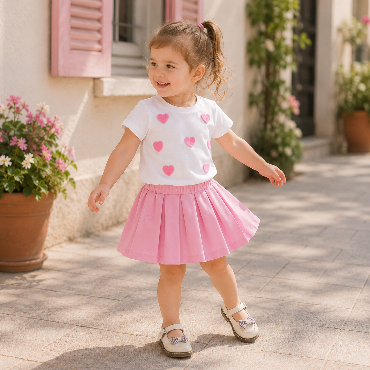 Set din doua piese Zenari Roz