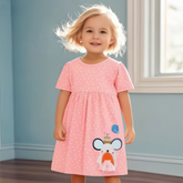 Rochie cu detalii Merta Roz