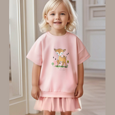 Rochie cu detalii Bisia Roz