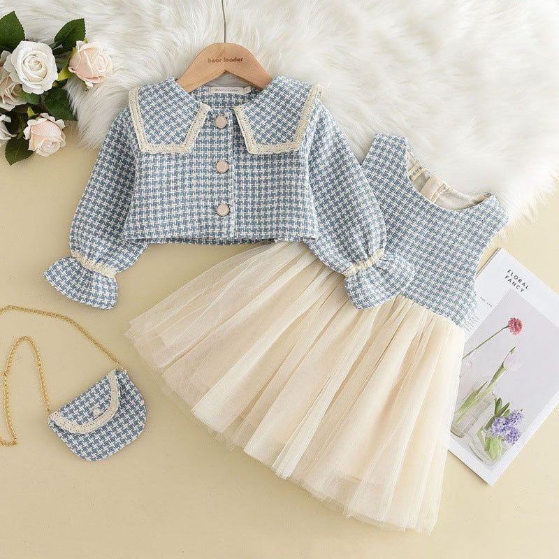 Rochie cu sacou Desara Albastru