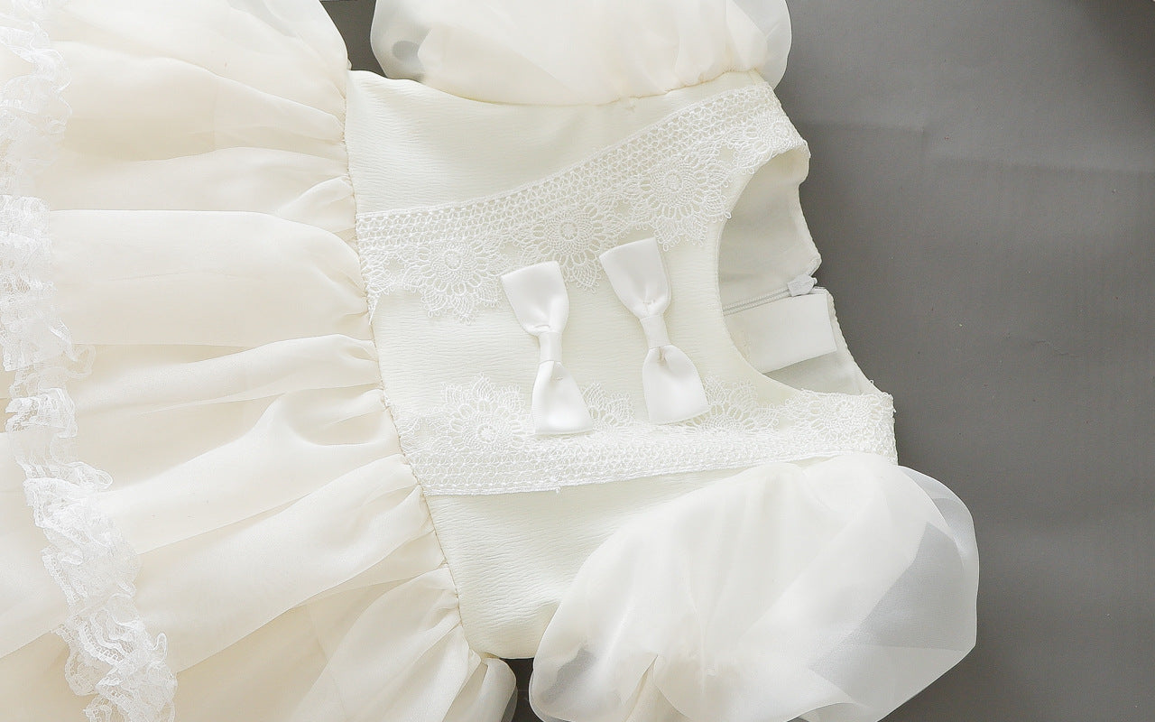 Rochie cu detalii Bella Crem