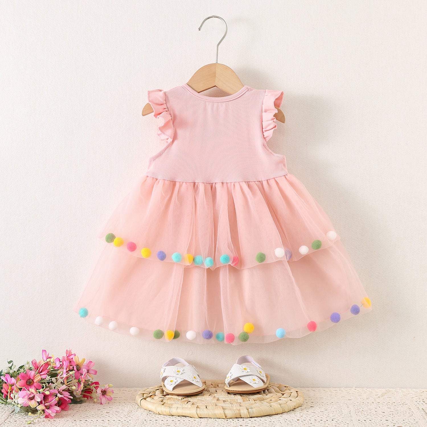 Rochie cu detalii Ysala Roz