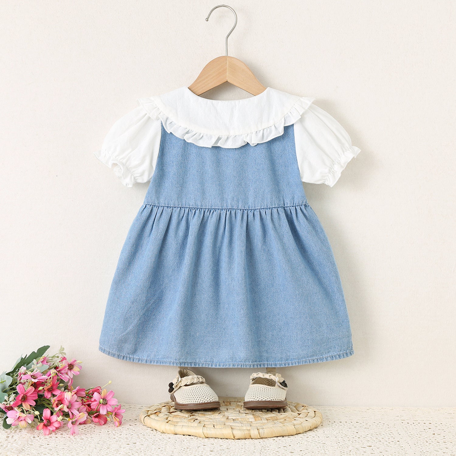 Rochie cu detalii Layla Albastru