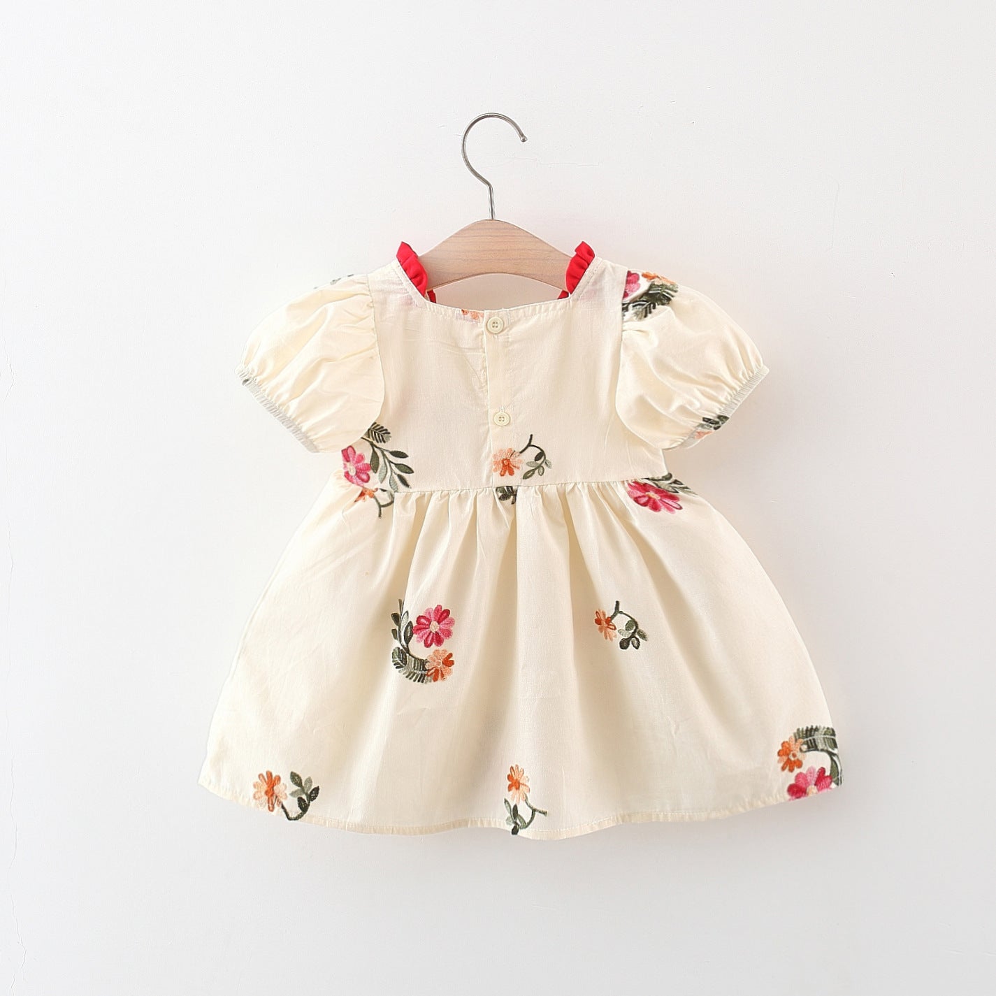 Rochie cu detalii Riara Crem