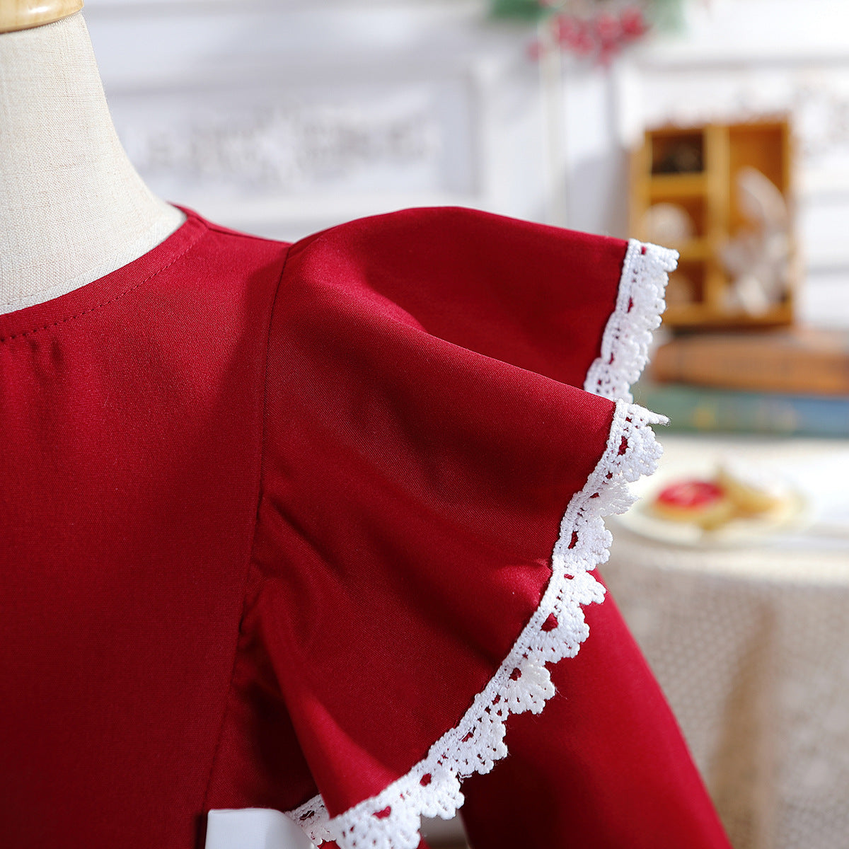 Rochie cu detalii Maryma Visiniu