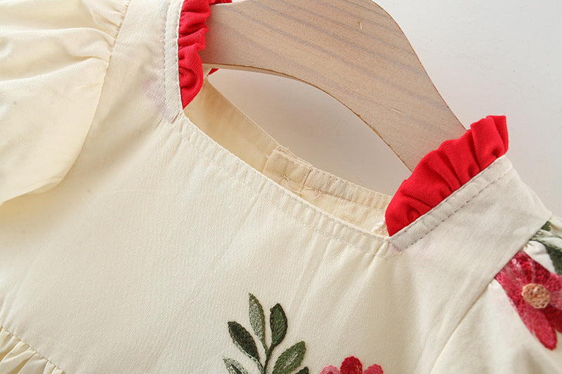 Rochie cu detalii Riara Crem