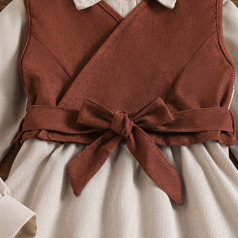 Rochie cu vesta Edona Crem