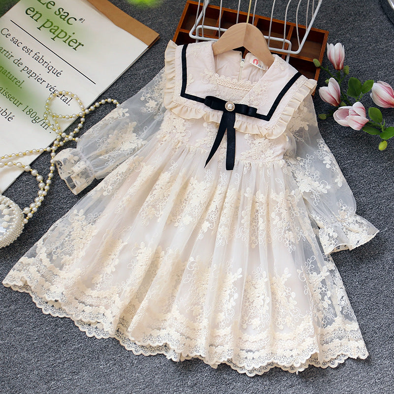 Rochie cu detalii Minala Crem