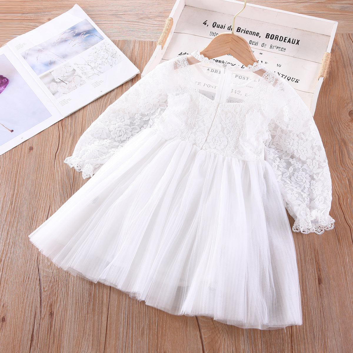 Rochie cu detalii Anarys Alb