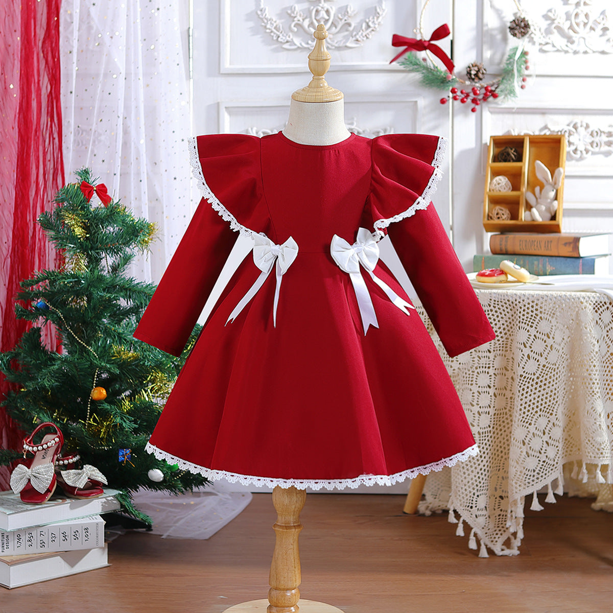 Rochie cu detalii Maryma Visiniu