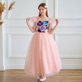 Rochie cu detalii Ruala Roz