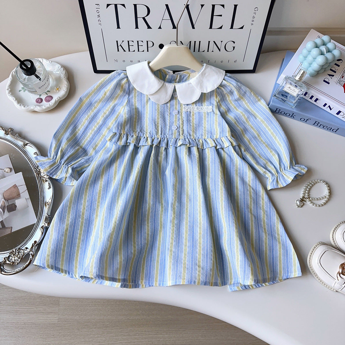 Rochie cu detalii Syrel Albastru