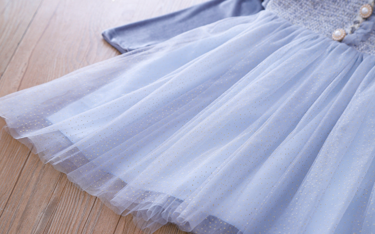 Rochie cu detalii Liane Gri