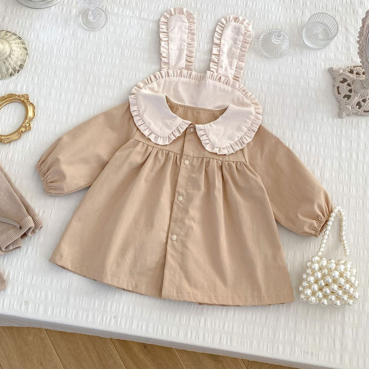 Rochie cu detalii Yusia Crem