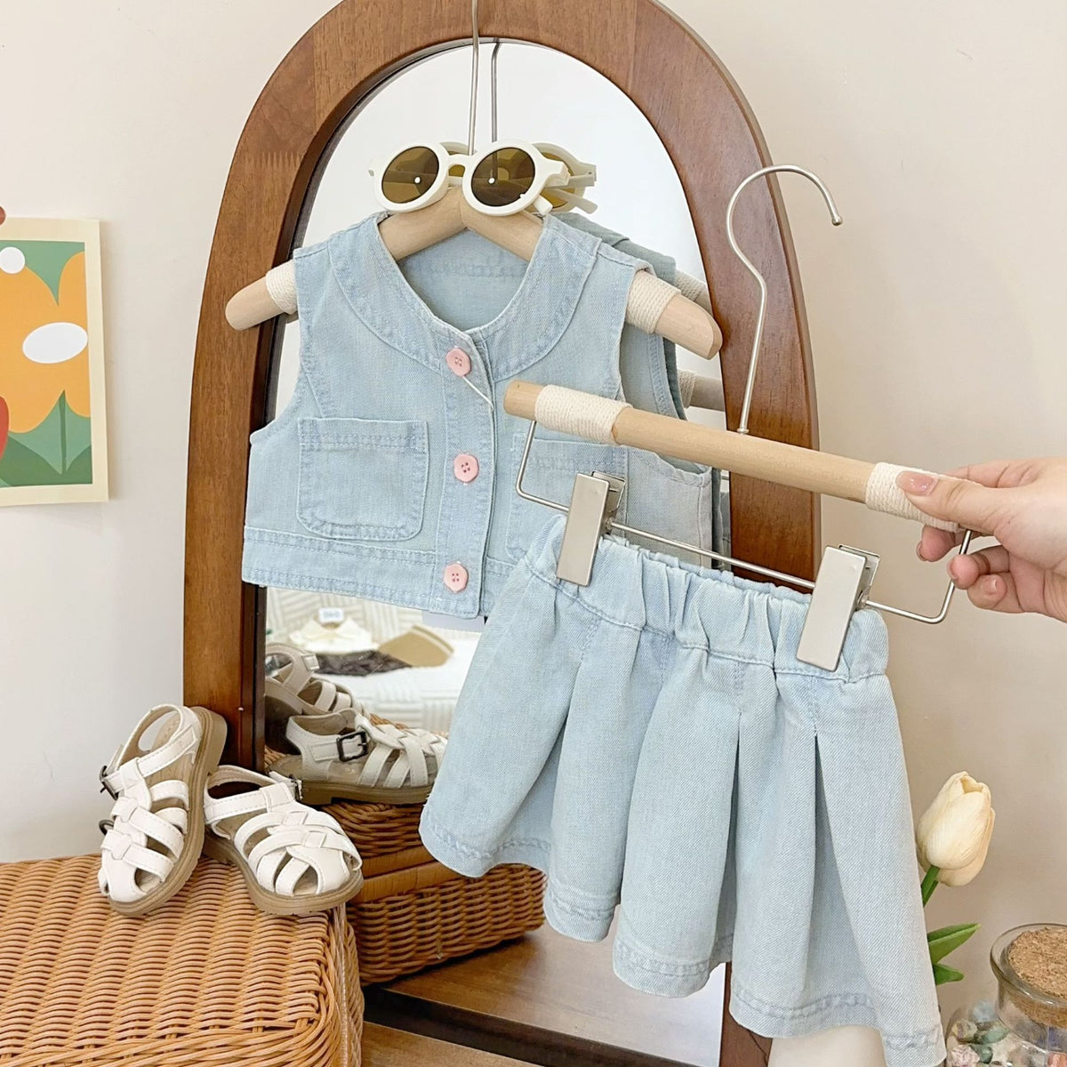 Set din doua piese Zya Albastru