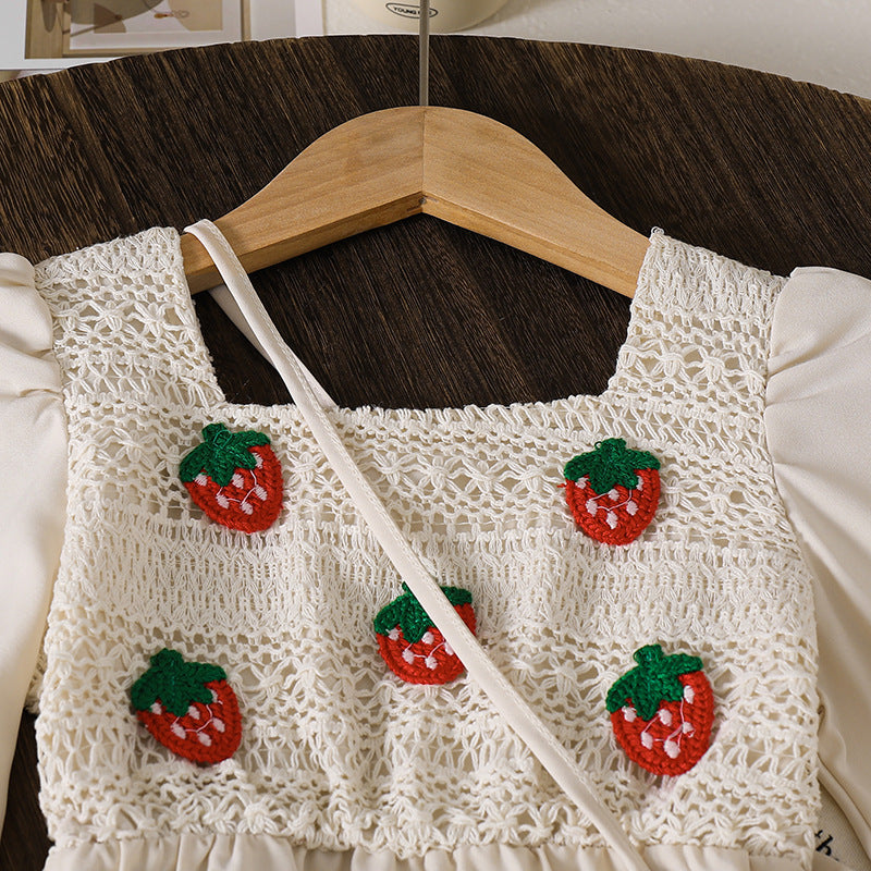 Rochie cu detalii Polenta Crem