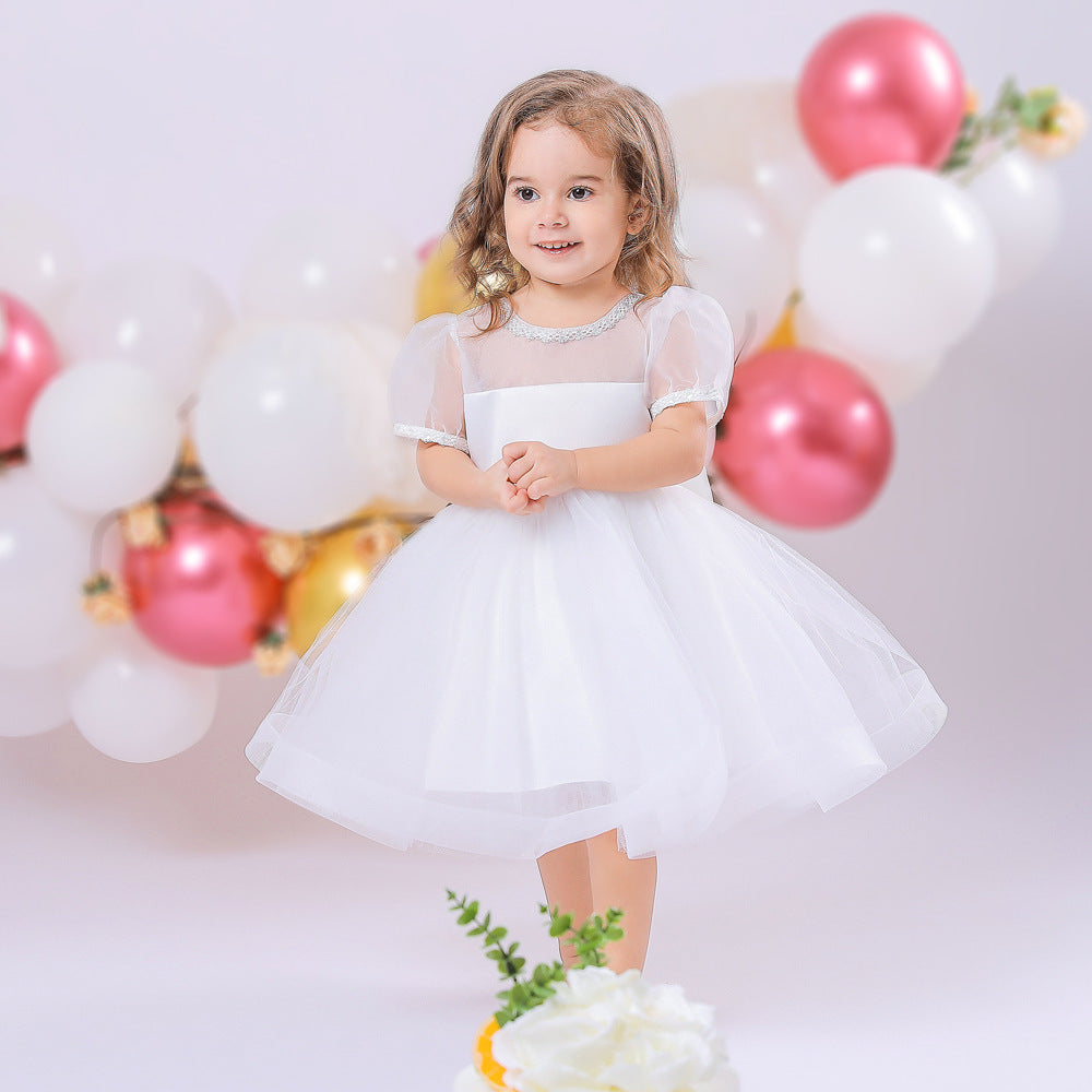 Rochie cu detalii Alarina Alb