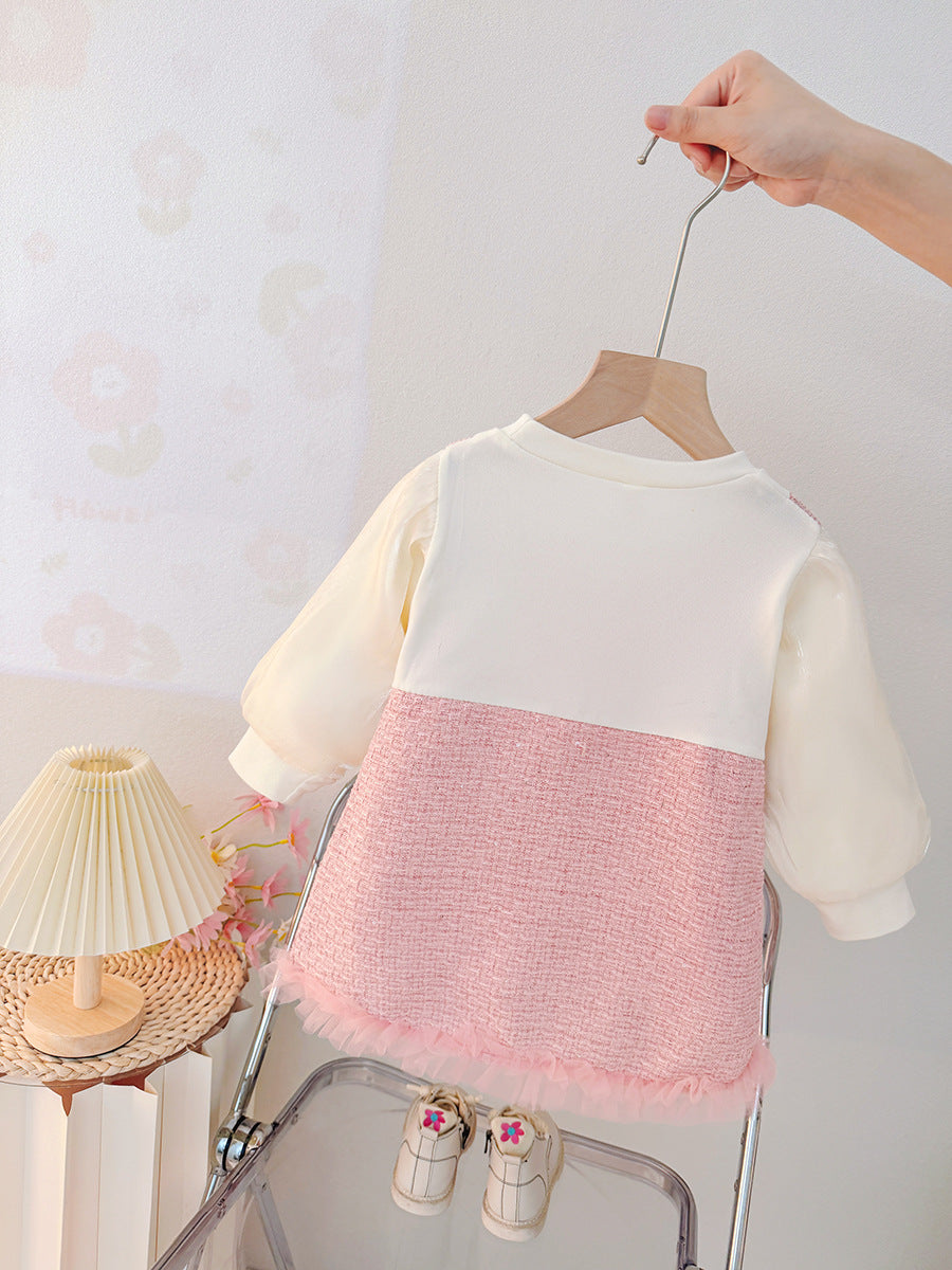 Rochie cu detalii Mana Roz