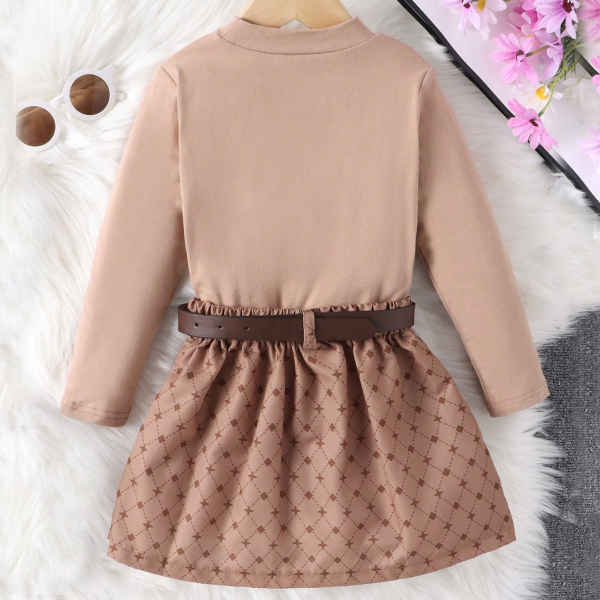 Set din doua piese Mini Influencer Maro