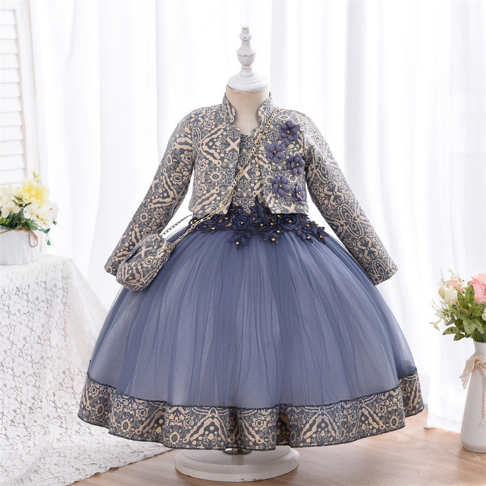 Rochie eleganta cu posetuta Asera Albastru