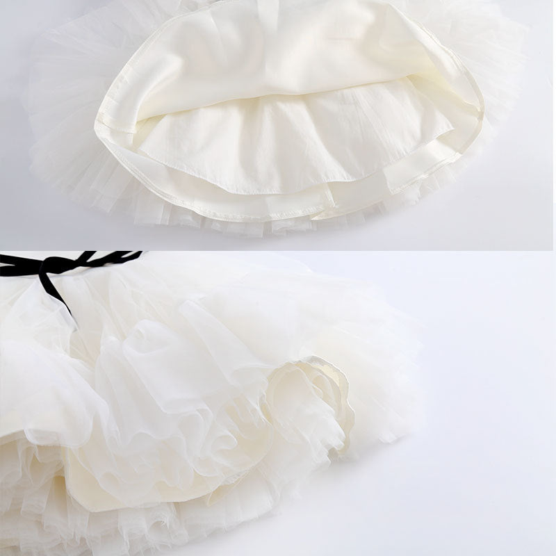 Rochie cu detalii Steffy Alb