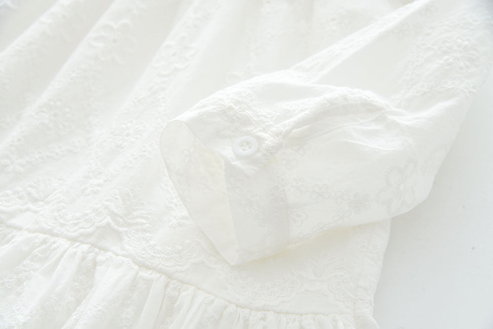 Rochie cu detalii Lambria Alb