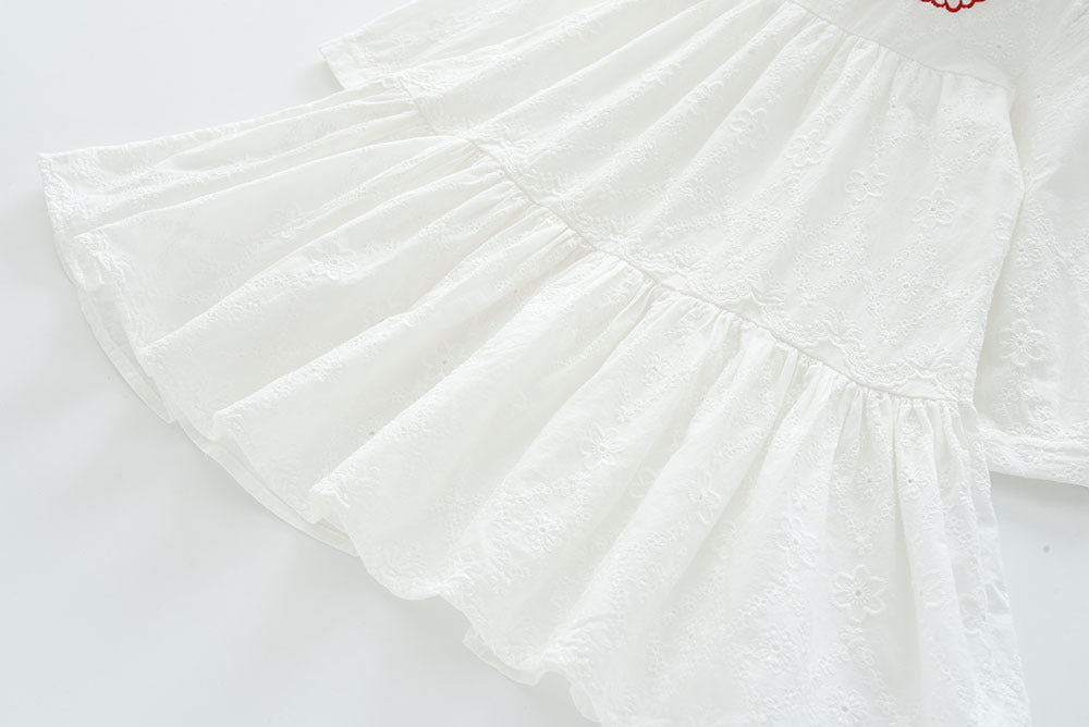 Rochie cu detalii Lambria Alb
