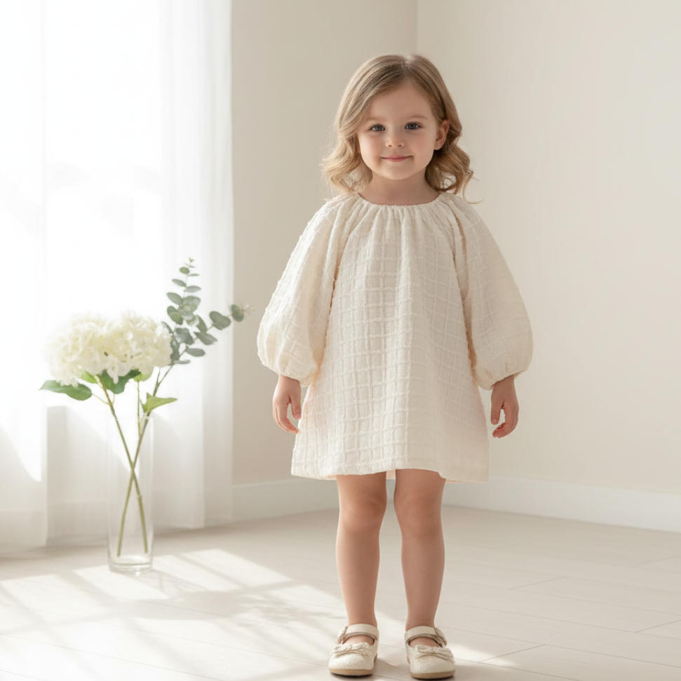 Rochie cu detalii Radana Crem