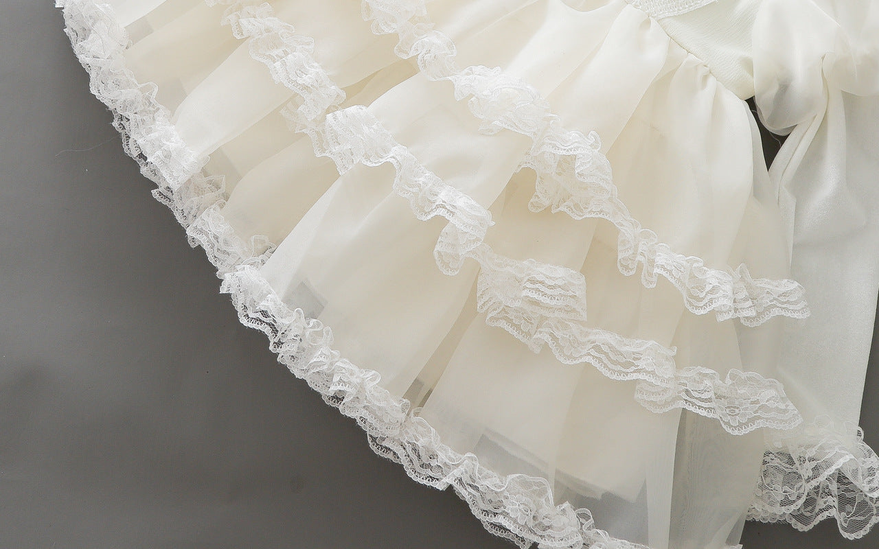 Rochie cu detalii Bella Crem