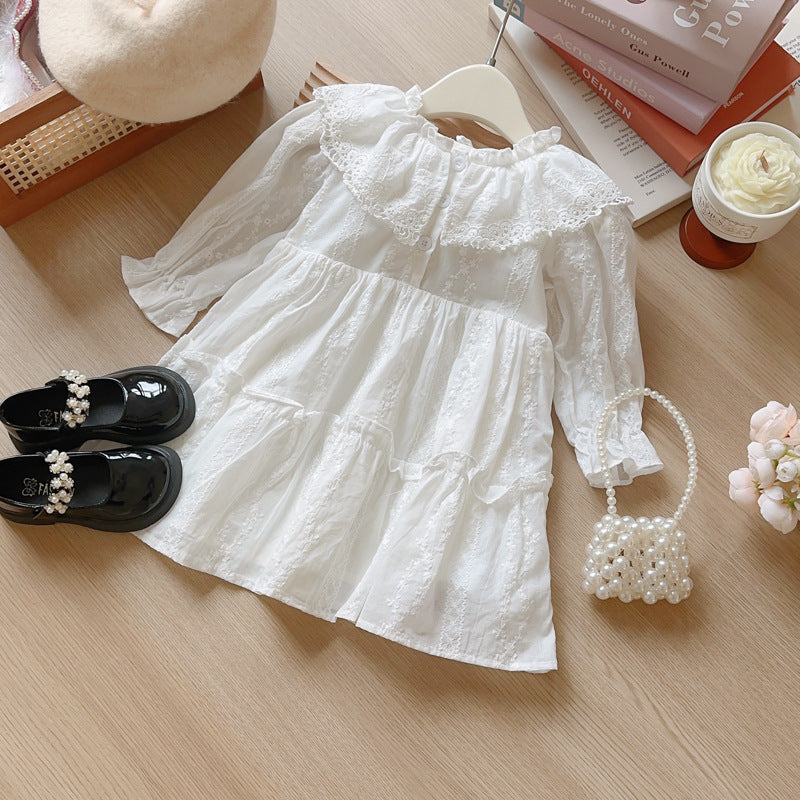 Rochie cu detalii Elasy Alb
