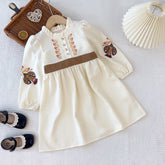 Rochie cu detalii Laviria Crem