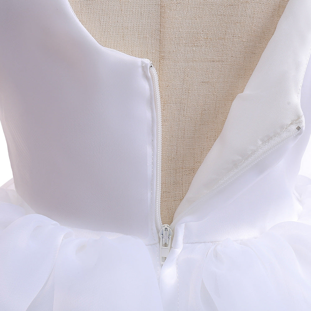 Rochie cu detalii Ziala Alb