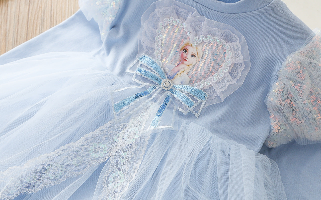 Rochie cu detalii Lovia Albastru