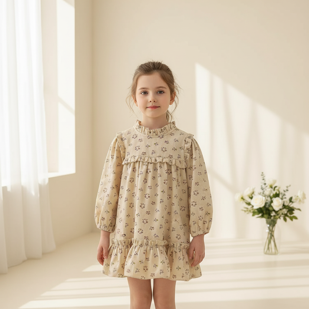 Rochie cu detalii Lirza Crem