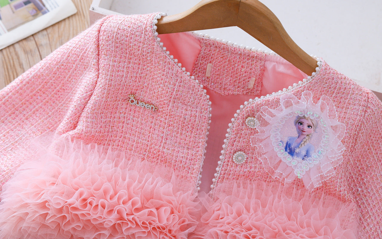 Rochie cu sacou Dorisa Roz