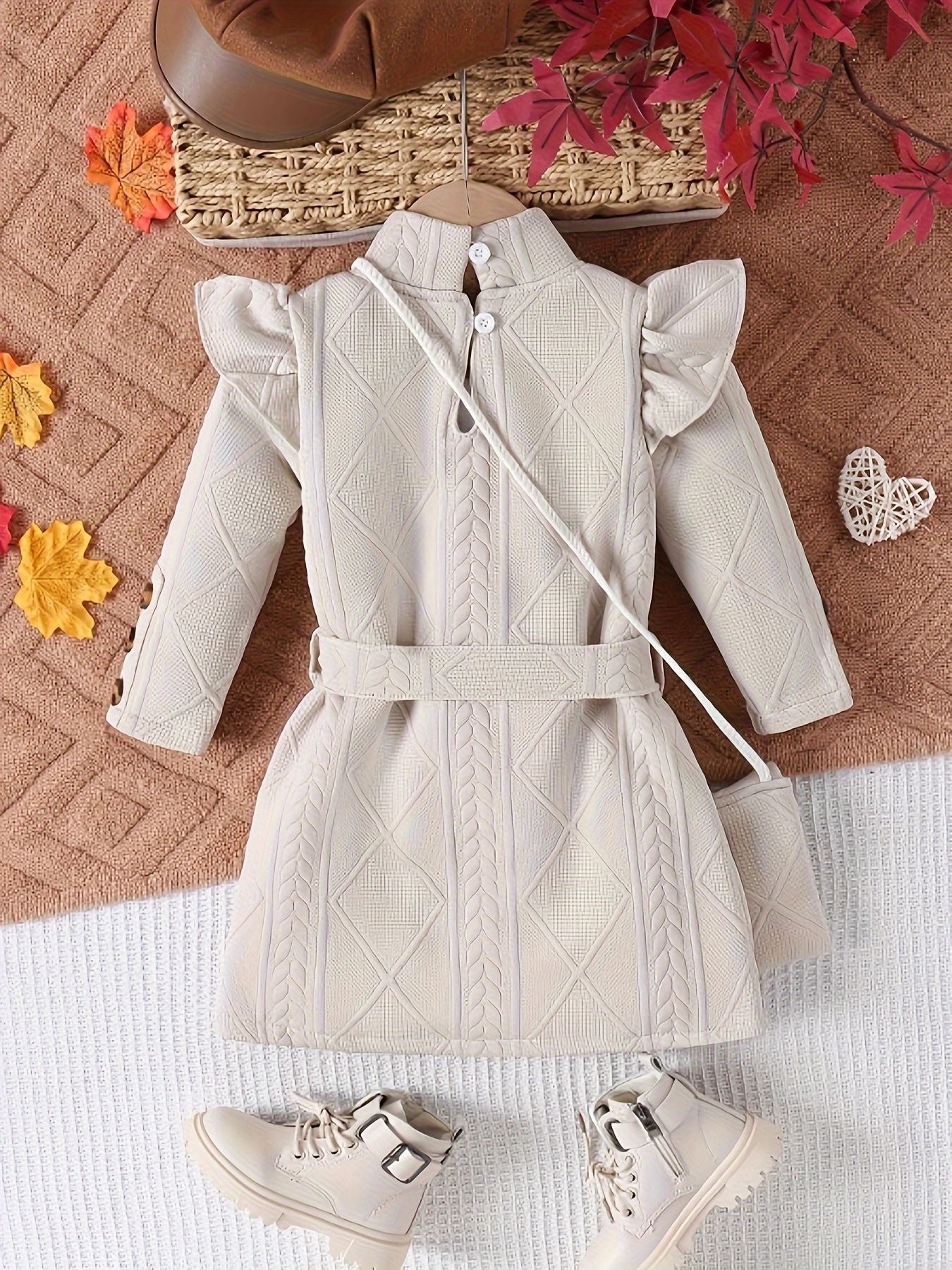 Rochie cu posetuta Miliana Crem