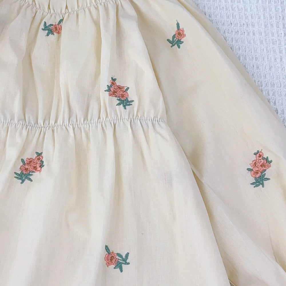 Rochie cu detalii Saina Crem