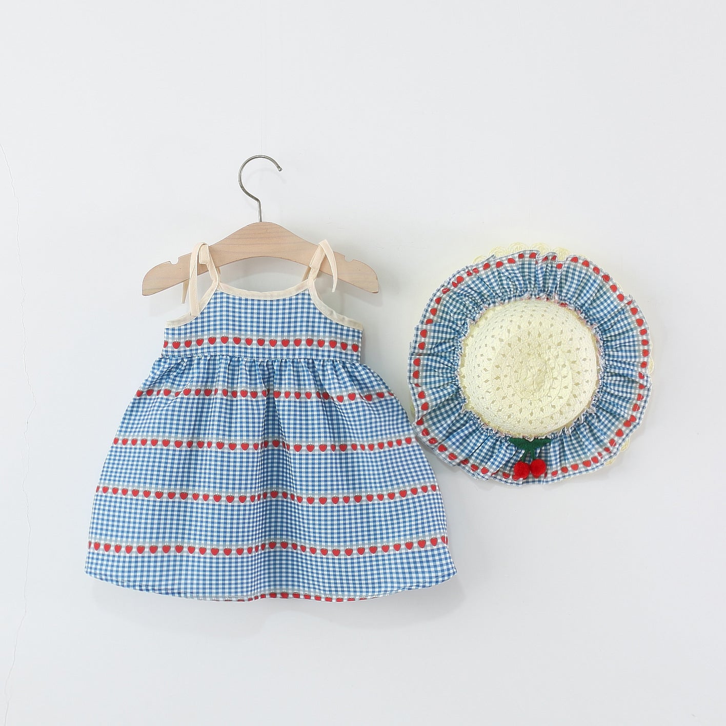 Rochie cu palarie Rusla Albastru