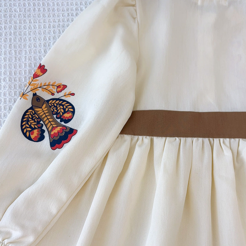 Rochie cu detalii Laviria Crem