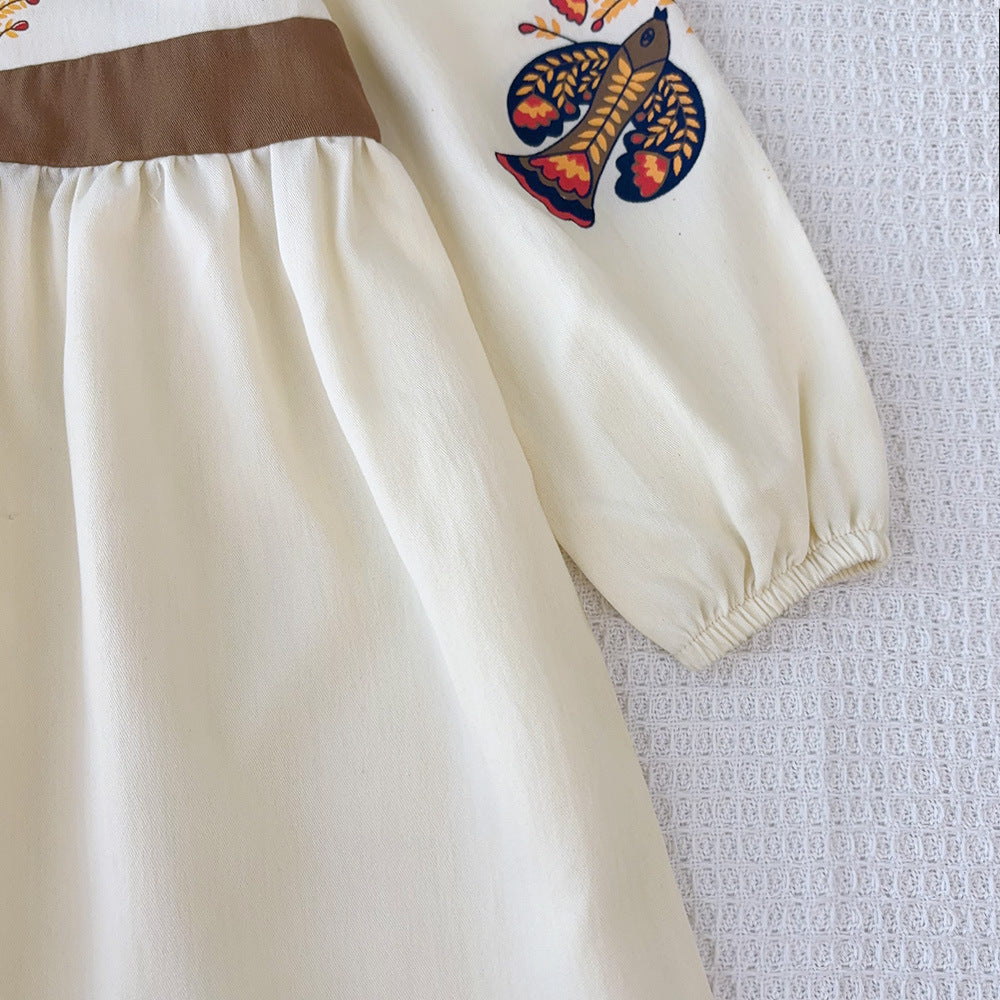 Rochie cu detalii Laviria Crem