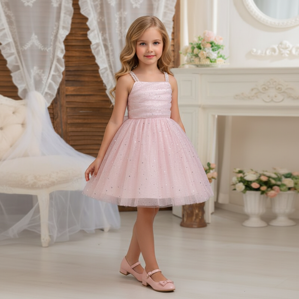Rochie cu detalii Lunara Roz