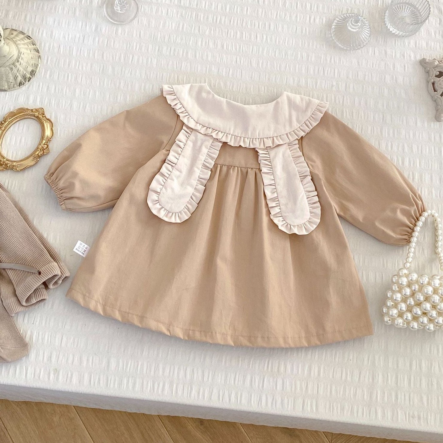 Rochie cu detalii Yusia Crem